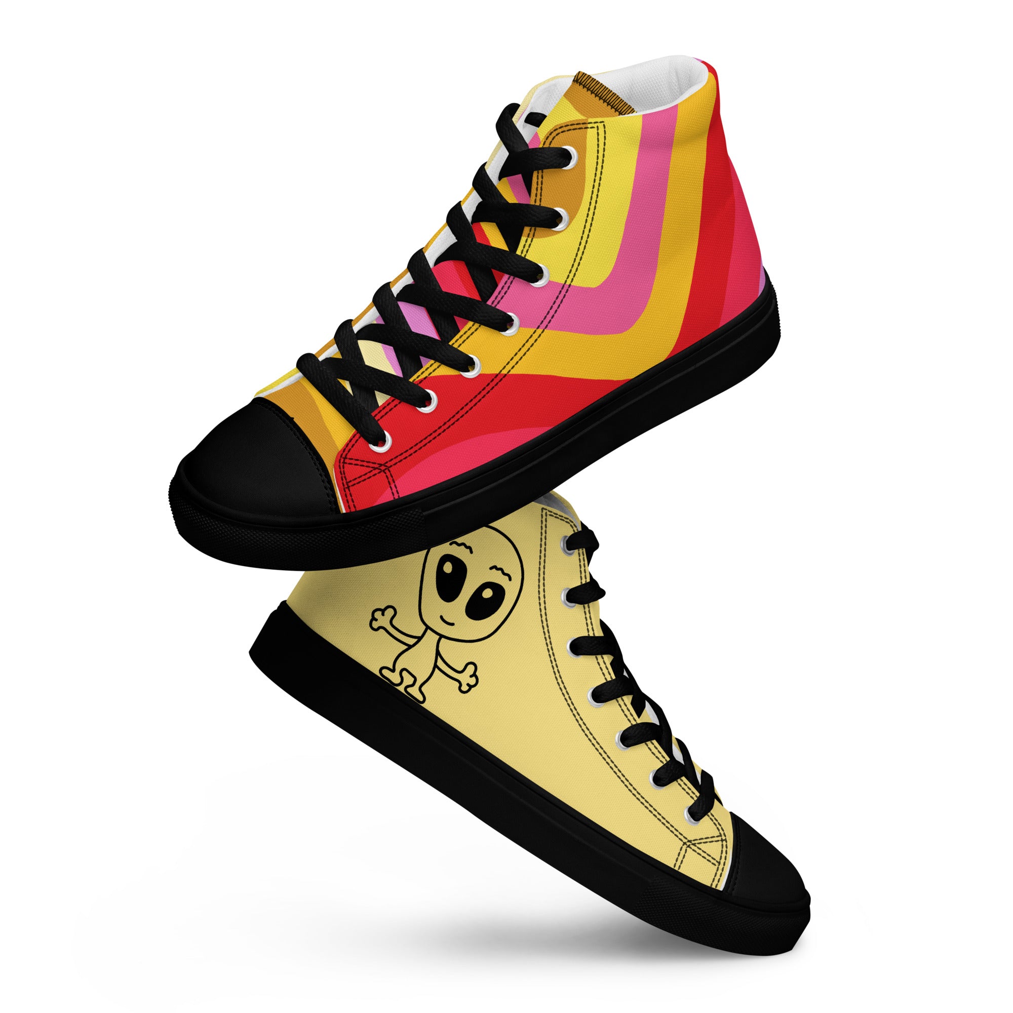 Galaxy Hoppers Comic stars Women’s high top canvas buy shoes