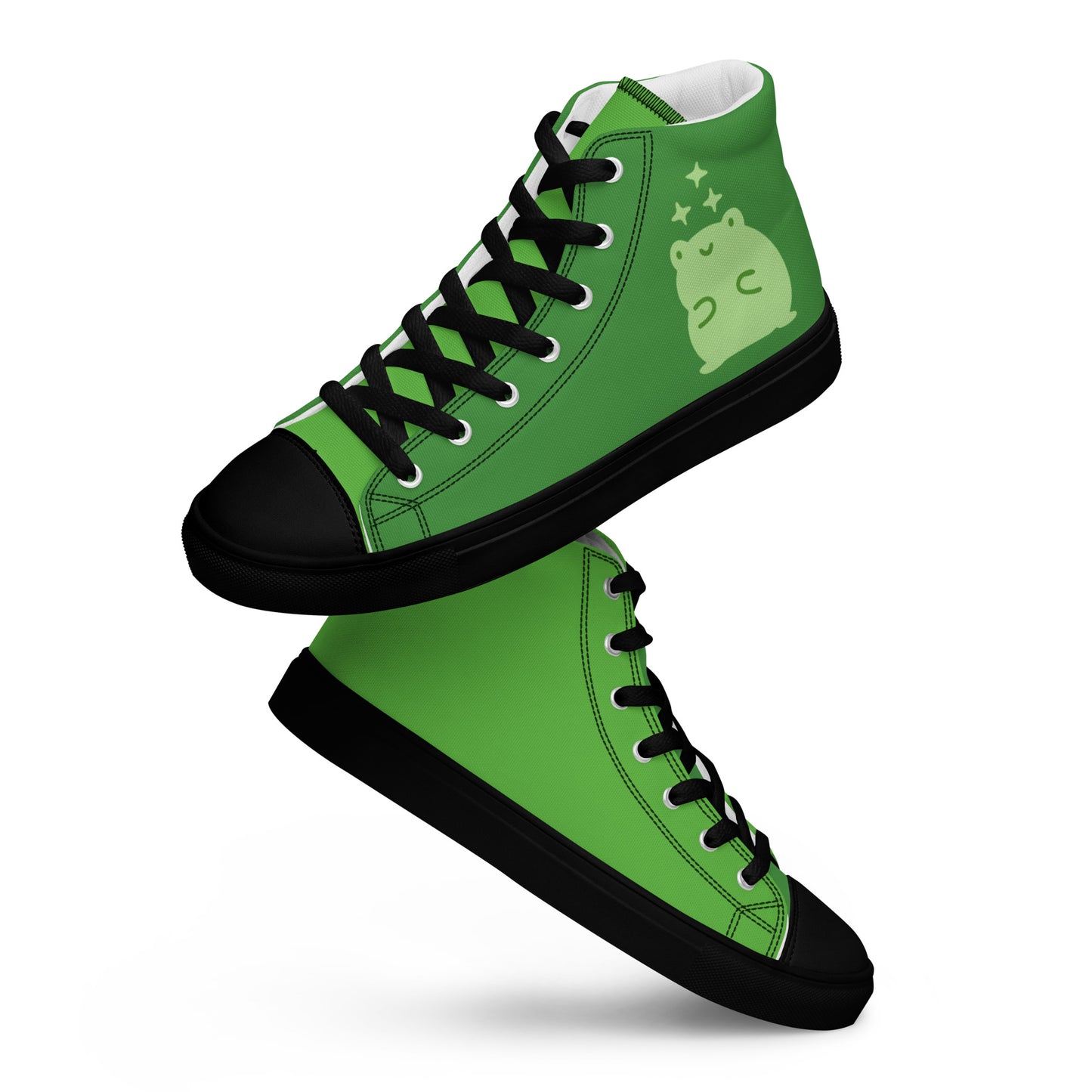 George the Frog Women’s high top canvas shoes