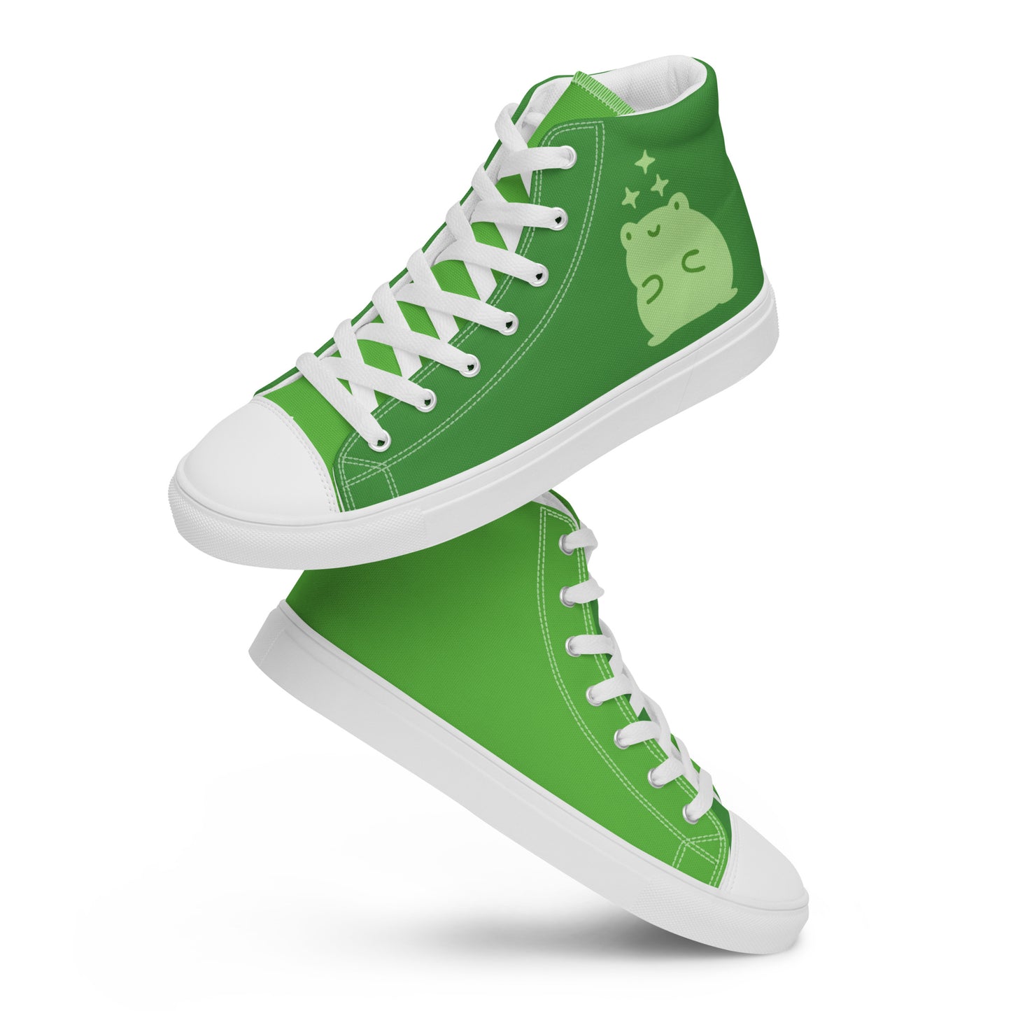 George the Frog Women’s high top canvas shoes