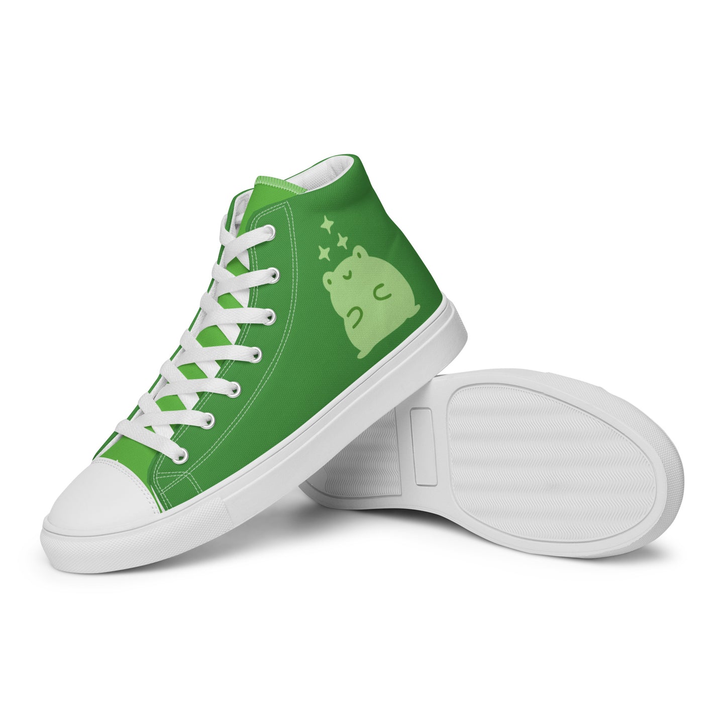 George the Frog Women’s high top canvas shoes